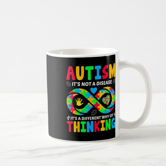 Funny Autism Awareness Support Austim  Coffee Mug (Right)