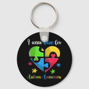 Funny Autism Awareness Tshirt For Men, Women & Kid Key Ring