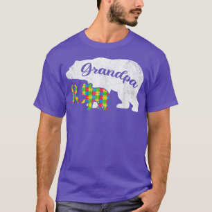 Funny Autism Bear Grandpa Shirts, Autism Awareness T-Shirt