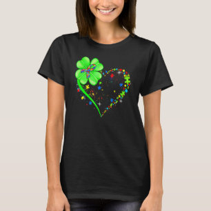 Funny Autism Clover Autism Mum Boy St Patrick S Da T-Shirt