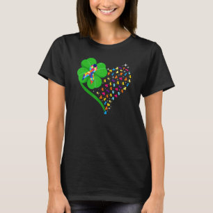Funny Autism Clover Autism Mum Boy St Patrick S Da T-Shirt