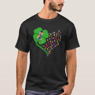 Funny Autism Clover Autism Mum Boy St Patrick's Da T-Shirt