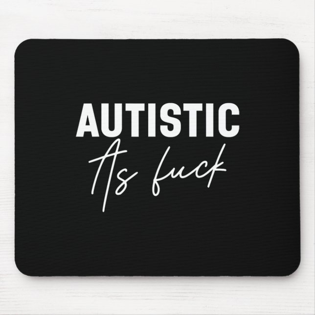 Funny Autism Jokes  Mouse Mat (Front)