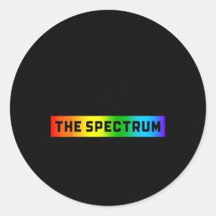Funny Autism Meme I'm Not On The Spectrum I Am The Classic Round Sticker