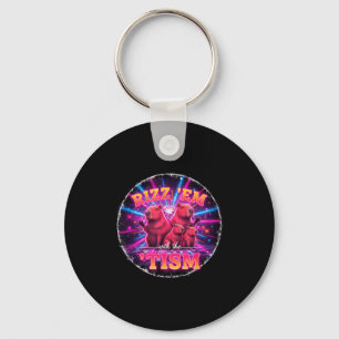 Funny Autism Rizz Em With The Tism Capybara Meme A Key Ring