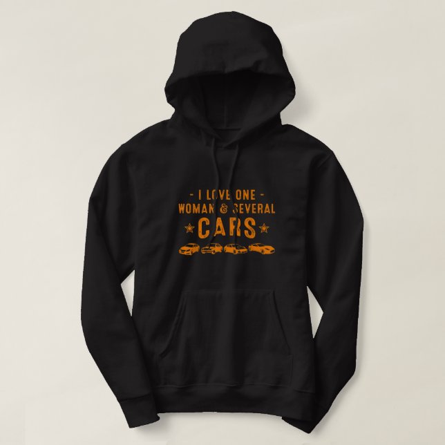 Funny Auto Mechanic Car Lover Gift Men Cool Car En Hoodie (Design Front)