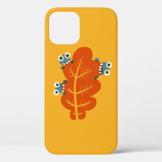 Funny Autumn Leaf Nature Lover Yellow iPhone 12 Case