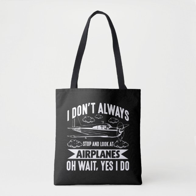 Funny Aviation Aircraft Airplane Lover Plane Tote Bag (Front)