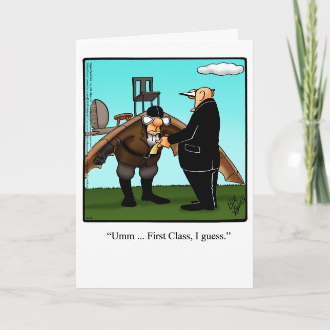 Funny Aviation History Month Greeting Card (Front)
