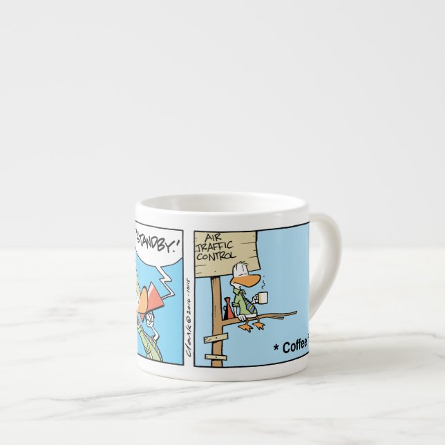 Funny Aviation Humour Espresso Mug (Front Right)