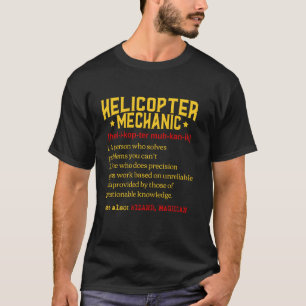 Funny Aviation Mechanic CH-47 Chinook Helicopter P T-Shirt