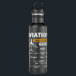 Funny Aviation Troubleshooting Guide Gift for Airp 710 Ml Water Bottle<br><div class="desc">Funny Aviation Troubleshooting Guide Gift for Aeroplane Pilot</div>