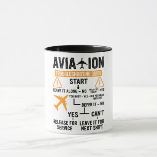 Funny Aviation Troubleshooting Guide Mug