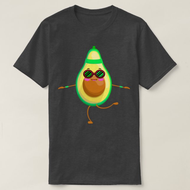 funny Avocado avocado with sunglasses T-Shirt (Design Front)