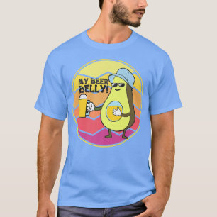 Funny Avocado Beer Belly, Guacamole For Men Women, T-Shirt