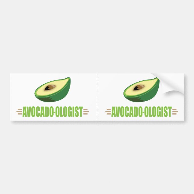 Funny Avocado Bumper Sticker (Front)