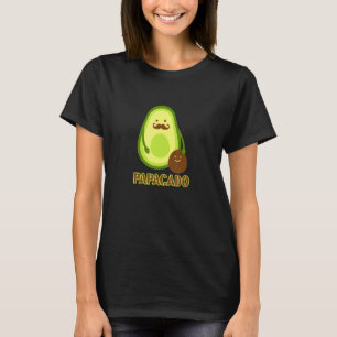 Funny Avocado Dad Vegan Guacamole Avocado Papacado T-Shirt