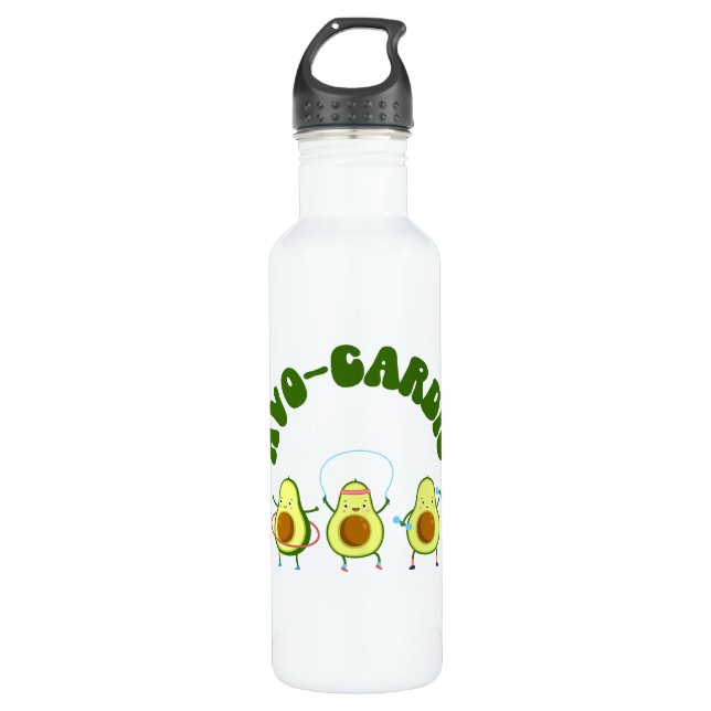 Funny Avocado Fitness 710 Ml Water Bottle (Front)