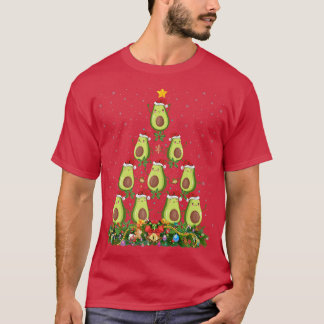 Funny Avocado Fruit Lover Matching Avocado Christm T-Shirt