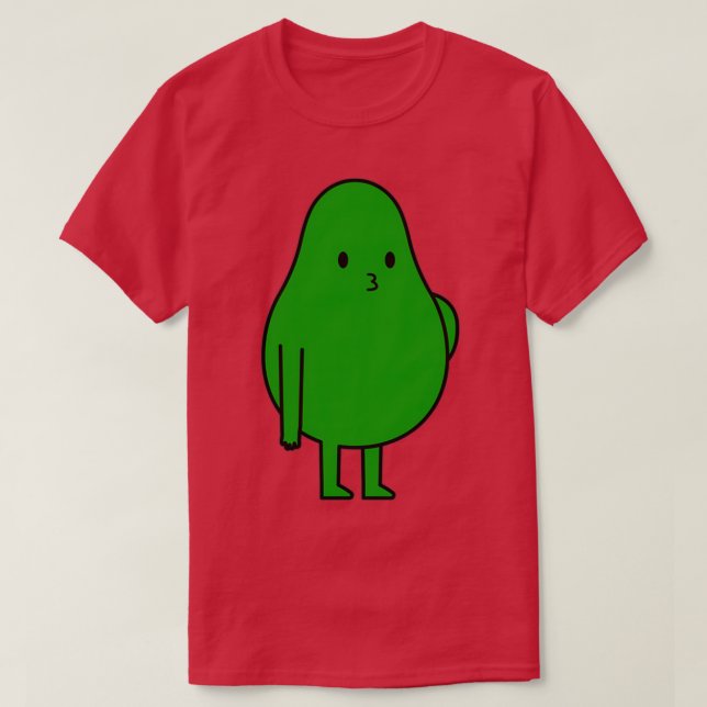 Funny Avocado Fruit Organic and Healthy Food for V T-Shirt (Design Front)