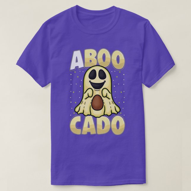 Funny Avocado Ghost Aboo Cado Love Halloween Avoca T-Shirt (Design Front)