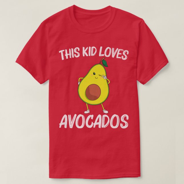 Funny Avocado Gift For Kids Boys Girls Healthy Des T-Shirt (Design Front)