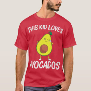Funny Avocado Gift For Kids Boys Girls Healthy Des T-Shirt