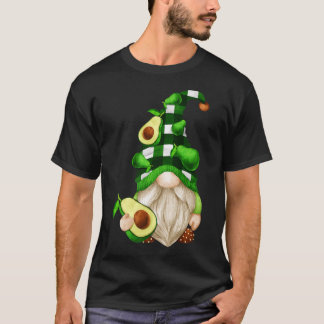Funny Avocado Gnome For Xmas Matching Couple & Veg T-Shirt
