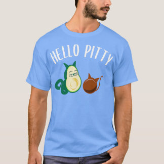 Funny Avocado Guacamole Cat Humor T-Shirt