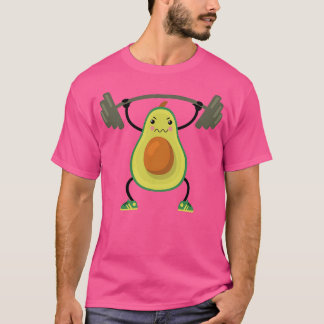 Funny avocado in gym weightlifting T-Shirt