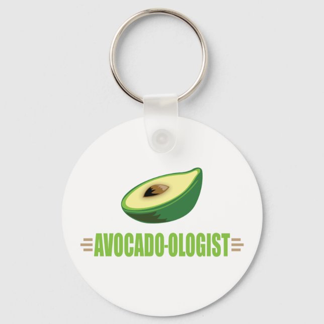 Funny Avocado Key Ring (Front)