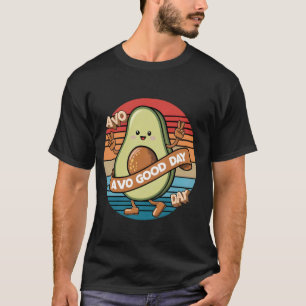 Funny Avocado Kids Toddler Boys Cute Avo Good Day T-Shirt
