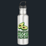 Funny Avocado Lover 710 Ml Water Bottle<br><div class="desc">Obsessive Avocado Disorder humour water bottle gift. I love avocados and green healthy foods. Especially in delicious things like guacamole. A cute present for a foodie or vegetarian.</div>
