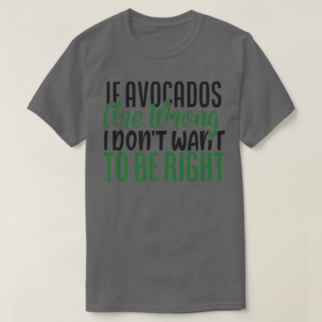 Funny Avocado Lovers T-Shirt (Design Front)