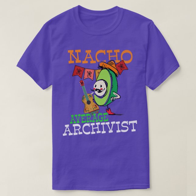 Funny Avocado Sombrero Fiesta Nacho Average Archiv T-Shirt (Design Front)