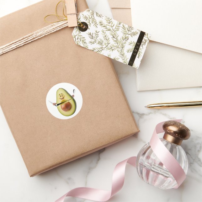 Funny Avocado Stickers, Guacamole Stickers (Gifting)
