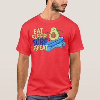 funny Avocado surfing 14 1 T-Shirt