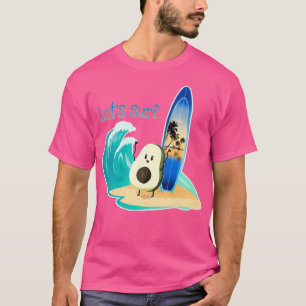 Funny avocado surfing 21 T-Shirt