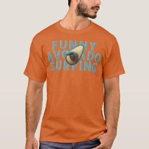 funny avocado surfing 63 T-Shirt