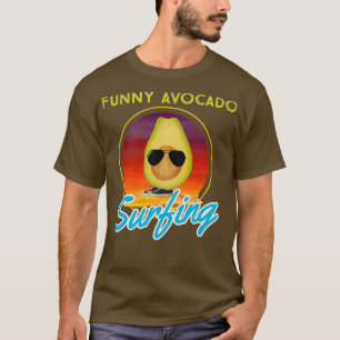 Funny avocado surfing 68 T-Shirt