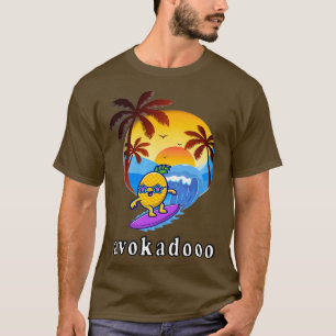 funny avocado surfing cute avocado lover classic t T-Shirt