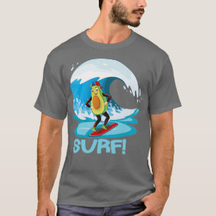 Funny Avocado Surfing sticker Classic TShirt