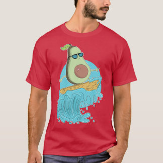 Funny avocado surfing Summer gift Surf and Avocado T-Shirt
