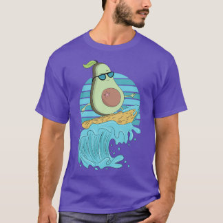 Funny avocado surfing Summer gift Surf and Avocado T-Shirt