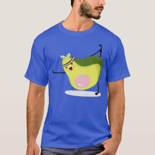 funny avocado yoga Meditating Zen yoga pose fruit T-Shirt