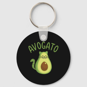 Funny Avogato Cat For Avocado Lover And Cinco De M Key Ring