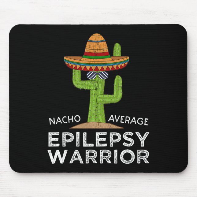 Funny Awareness Epilepsy Warrior  Mouse Mat (Front)