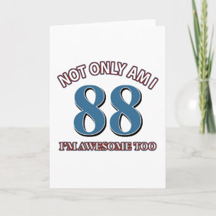 Funny awesome at 88 designs card