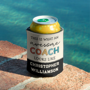 Funny Awesome Coach   Personalised  Best Coach Can Cooler