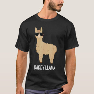 Funny Awesome Daddy Llama Tees for Father's Day Gi